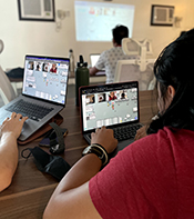 Hybrid work setup at Mugna